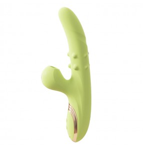 MizzZee - JingHong Thursting Sucking Vibrating Beaded Wand (Chargeable - Green)